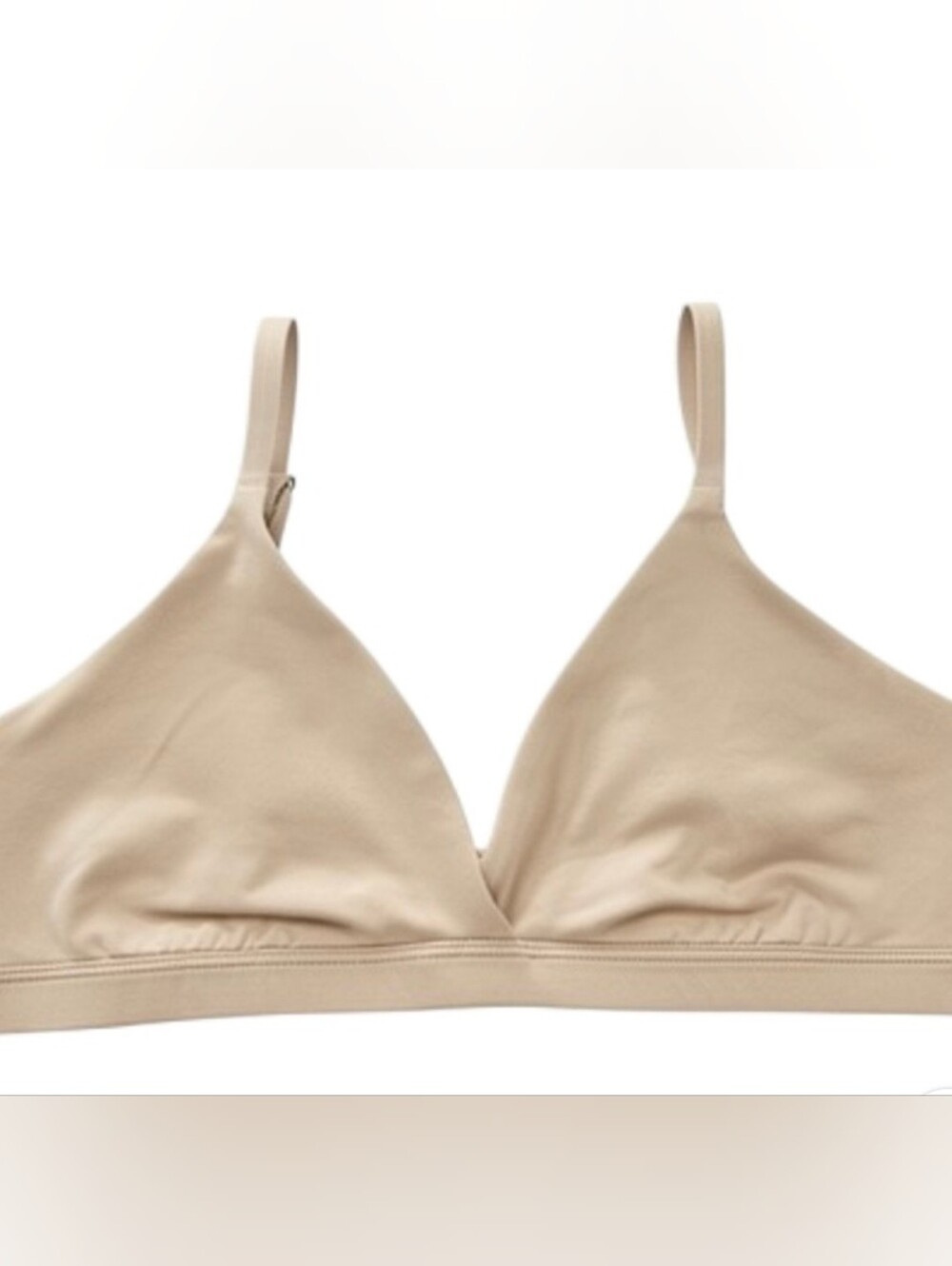 Aritzia | Large | Wireless Triangle Bralette - Nude